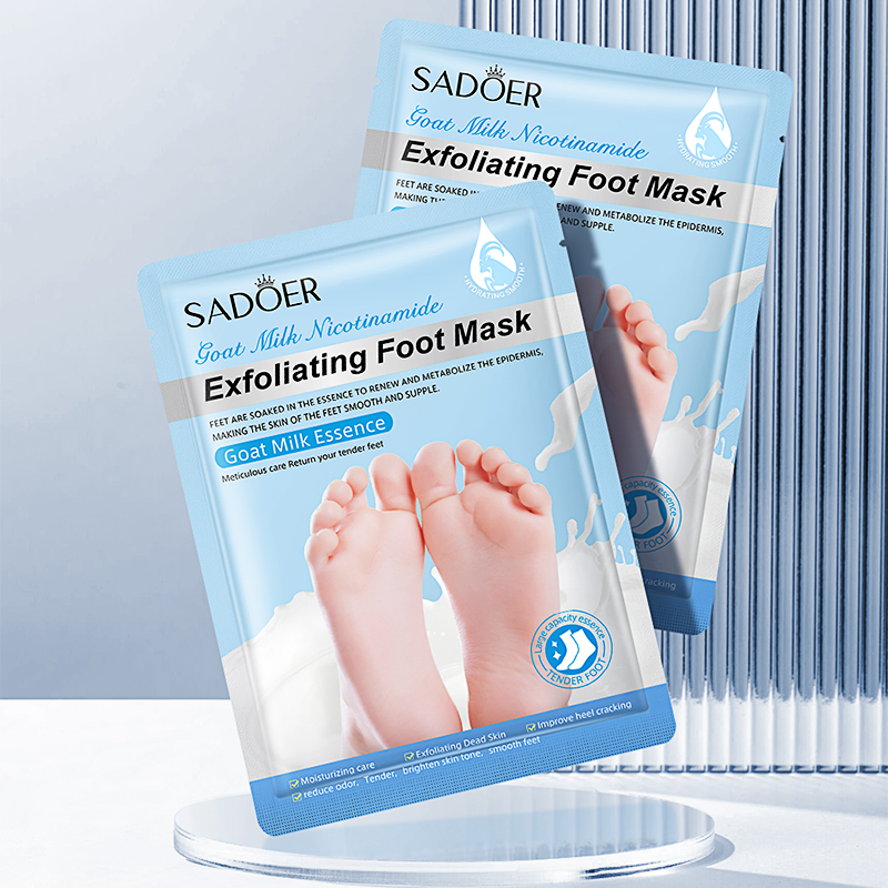 Foot Mask Peeling - SADOER ヤギミルクフットマスク保湿フットピーリングマスクアンチエイジング角質除去足ペディキュア角質除去足スキンケア