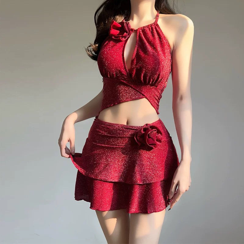 Spa & Wellness Paradies Braunschweig - 新作入荷 2ピースビキニセット レディース 韓国風 ピュアデザイア水着 セクシービーチウェア