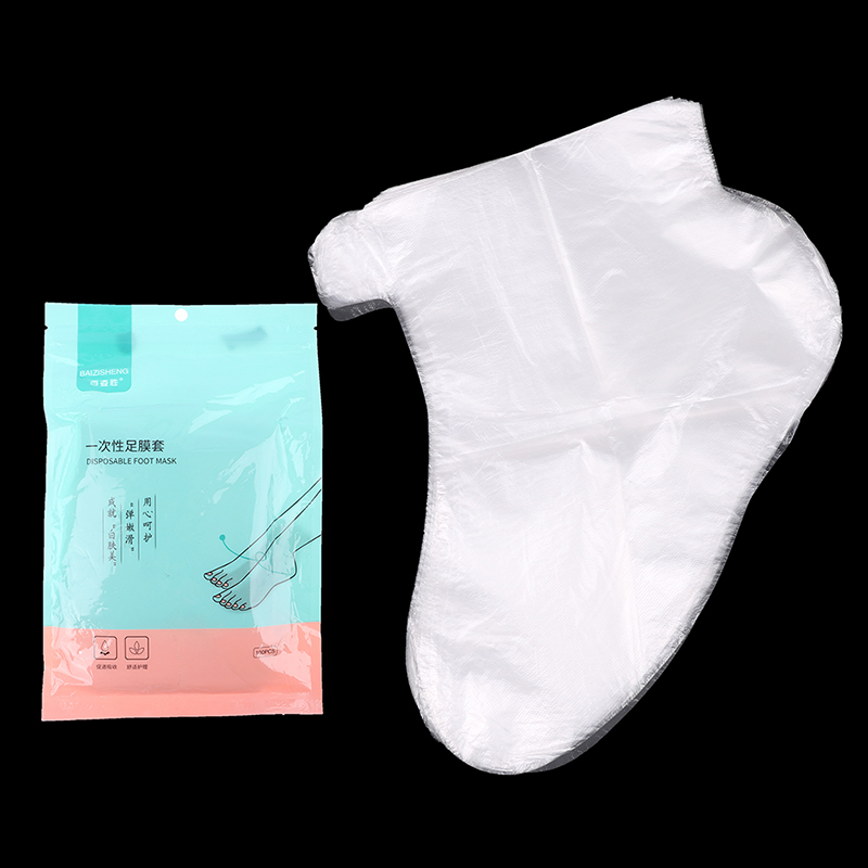 100 個使い捨て PE 空の手袋フットカバー透明靴カバーパ - Foot Mask Peeling のレビューと価格