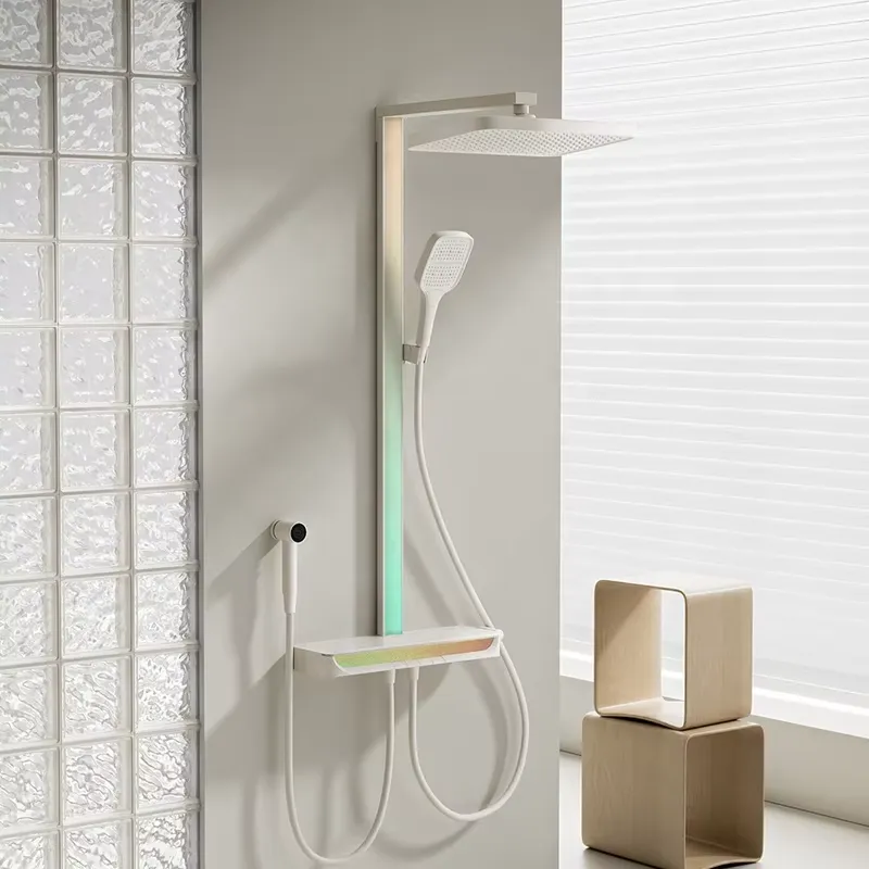 真鍮製デジタル滝シャワーセット壁掛けレインピアノスマートマッ - Spa & Wellness Paradies Braunschweig のレビューと価格
