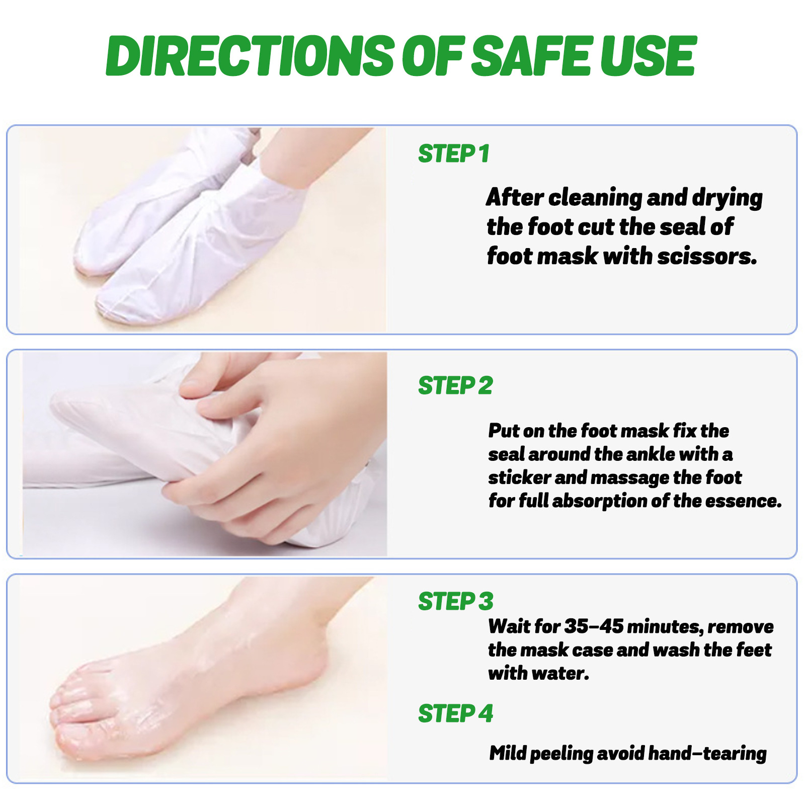 アロエベラ フィートマスク 保湿角質除去 フィートマスク 乾 - Foot Mask Peeling のレビューと価格