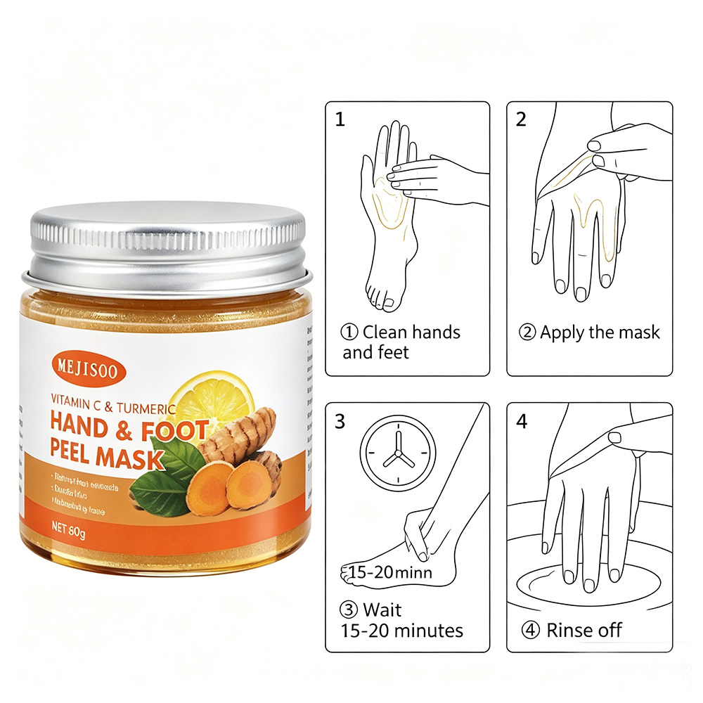 ビタミンC＆ターメリックハンド＆フットピールマスク - 深層 - Foot Mask Peeling のレビューと価格