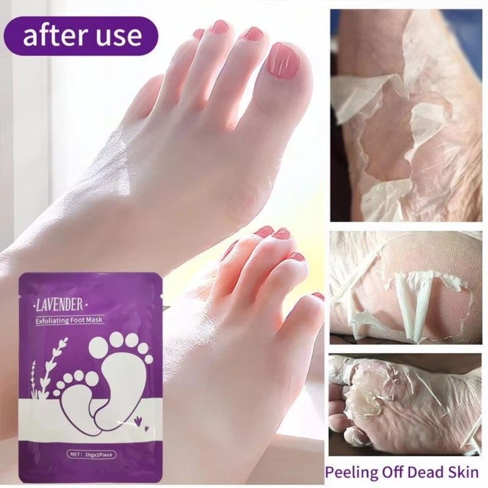 ラベンダー保湿角質除去フットマスク、角質修復保湿フットピール - Foot Mask Peeling のレビューと価格