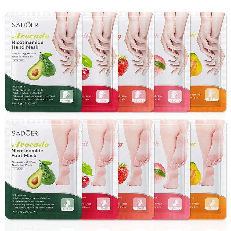 1ペア SADOER フルーツフットマスク 保湿フットピーリ - Foot Mask Peeling のレビューと価格