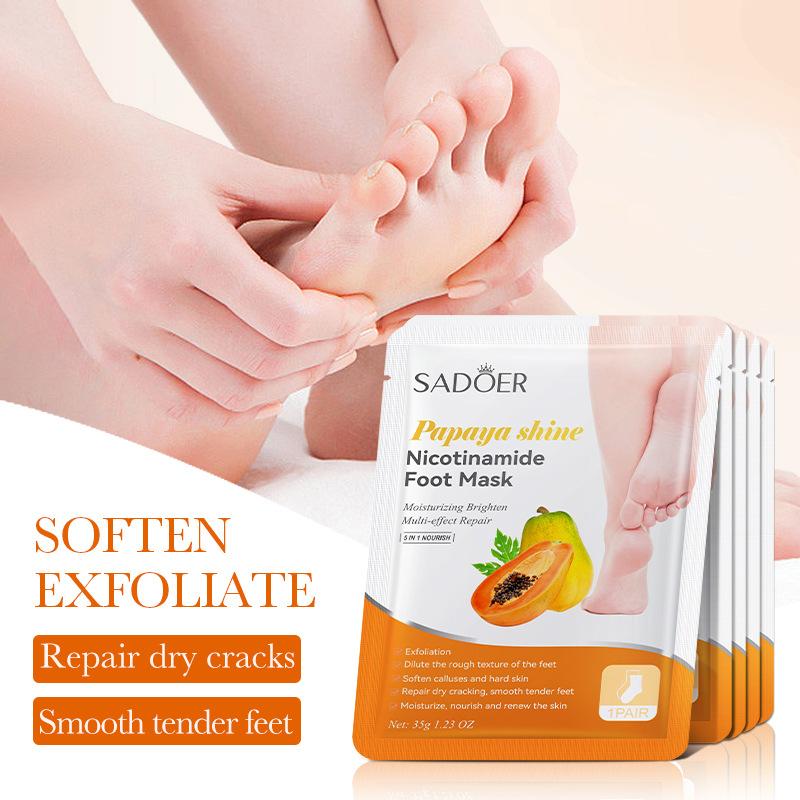 1ペア SADOER フルーツフットマスク 保湿フットピーリ - Foot Mask Peeling のレビューと価格
